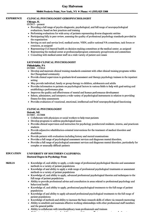 It also lists your professional history in. Psychologist Resume Samples | IPASPHOTO