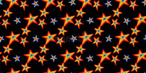 Star Pattern Seamless Pattern With Trendy Stars Space Theme Colors