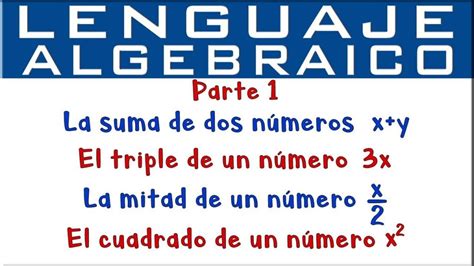 Unidad Lenguaje Algebraico E Igualdades Logopeda Sin Recursos