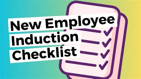 Employee Inductions Induction Checklist