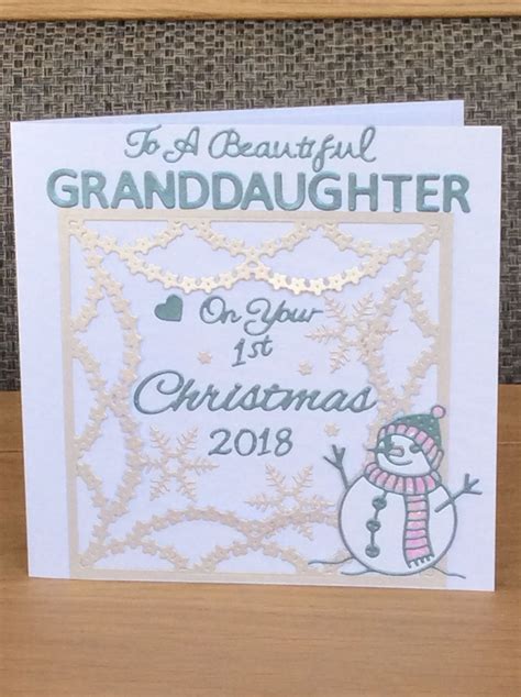 A Granddaughters First Christmas SqueakyLine Cards Etsy And NuMONDAY