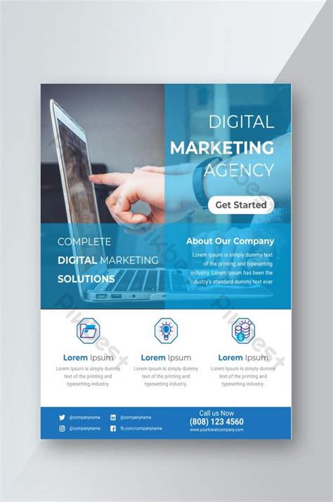 Digital Marketing Flyer Template Ai Free Download Pikbest