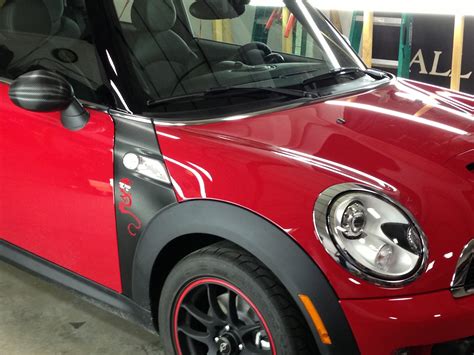 Premier Graphics Custom Dragon Decal On A Mini Cooper In Denver