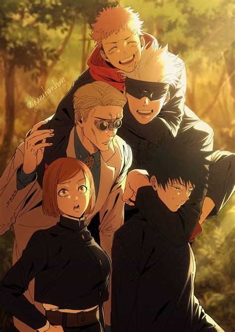 Jujutsu Kaisen Nobara Kugisaki Itadori Yuuji Fushiguro Megumi Y Gojou Satoru Anime