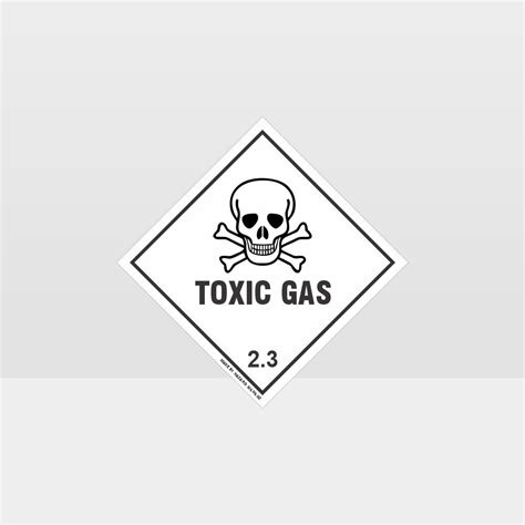 Class 2 3 Toxic Gas Sign Hazardous Signs HAZARD SIGNS NZ