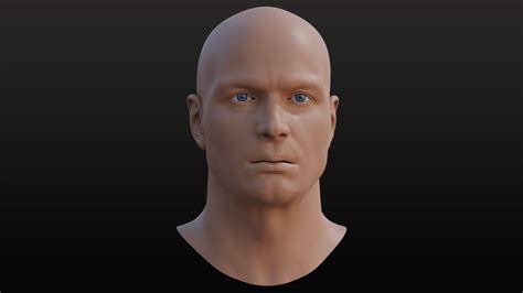 Male Head 02 3d Model By Davlet