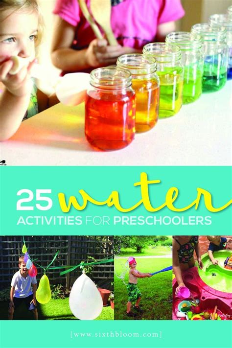 25 Water Activities For Preschoolers Sixth Bloom Preschool