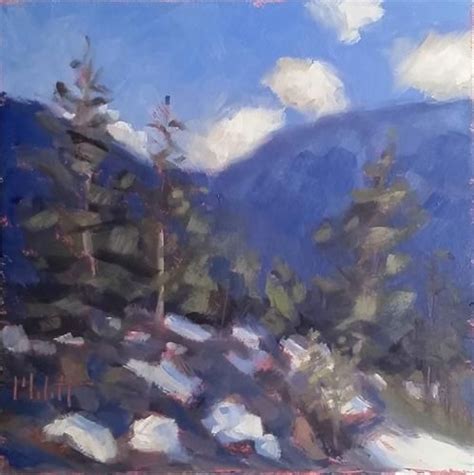 Daily Paintworks Snow In The Mountains November Special Buy 1