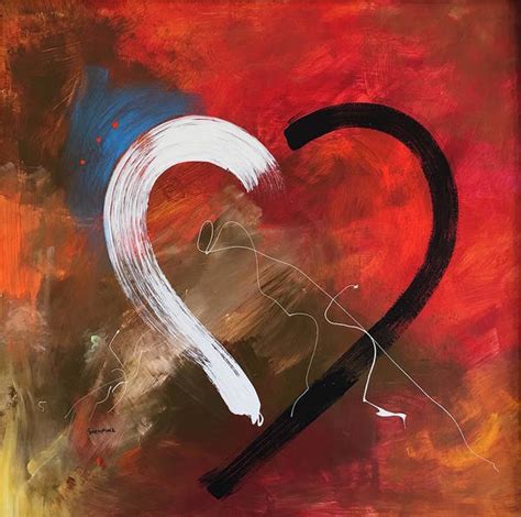 Abstract Heart Paintings Fine Art America