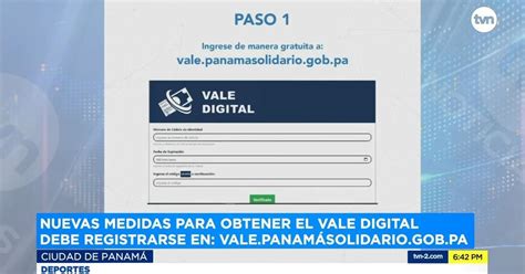 Conozca C Mo Registrarse Para Utilizar El Vale Digital Nacionales