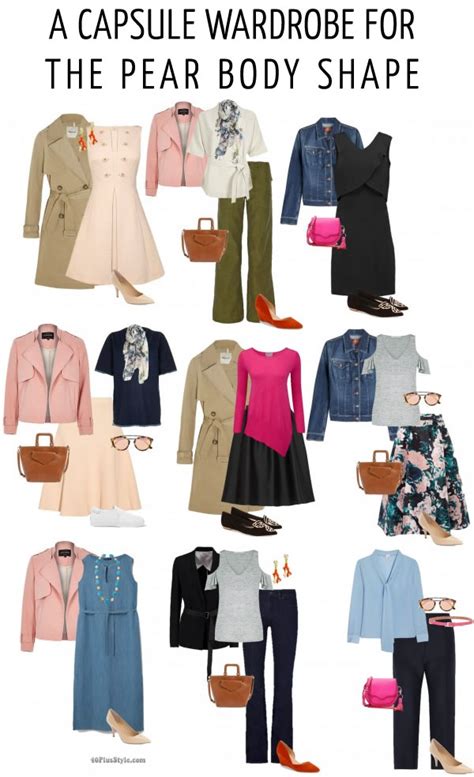 a capsule wardrobe for the pear body shape