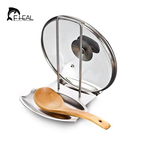 Buy Fheal Stainless Steel Spoon Holder Lid Spoon Rests