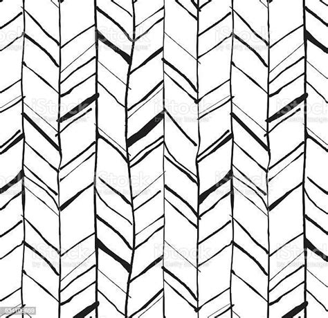 Hand Drawn Herringbone Pattern Stock Illustration Download Image Now
