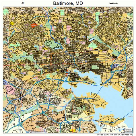 Baltimore Maryland Street Map 2404000