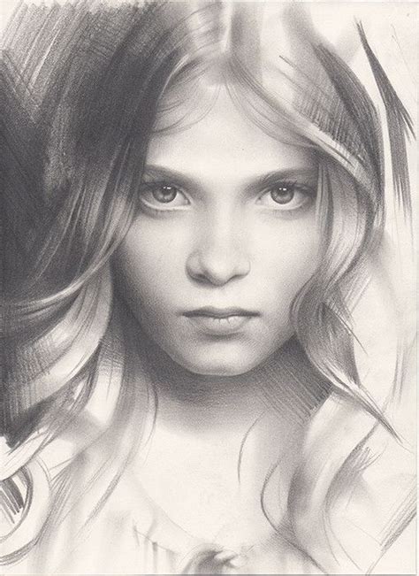 Portrait Of A Girl Amazing Sketchbook Art By Andrey Belichenko