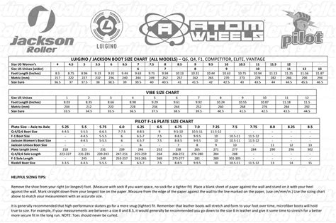 Wheel Spacer Size Chart