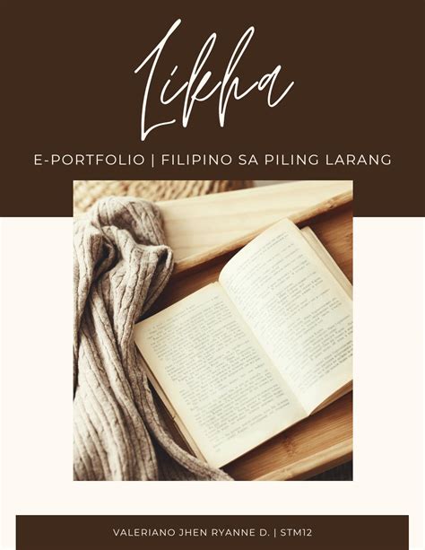 E Portfolio Filipino Sa Piling Larang By Jhen Valeriano Issuu