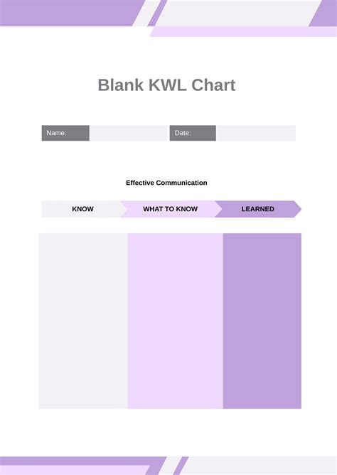 FREE KWL Chart Template - Download in Word, Google Docs, PDF, Photoshop