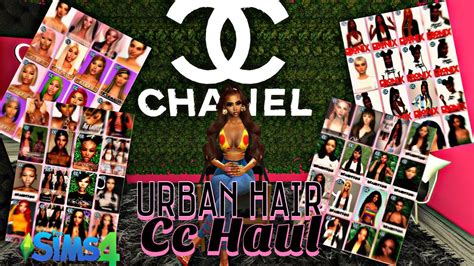 Urban Female Hair Cc Haul 100 Itemssims 4cc Folder Youtube