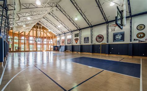A sport court might be perfect in an unused garage, detached addition or in your backyard. This Andover Home Has a Full-Size Indoor Basketball Court