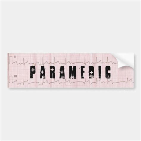 Qrs Ekg Ems Paramedic Bumper Sticker