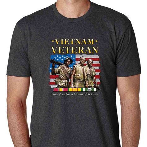 Vietnam Veteran Home Of The Free Because Of The Brave T Shirt