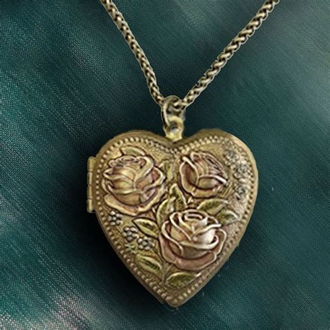 Vintage Heart Locket Etsy