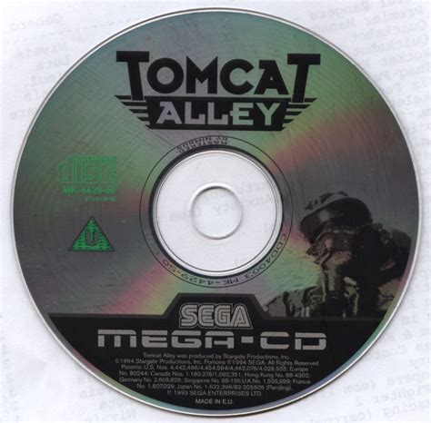 Tomcat Alley 1994 Sega Cd Box Cover Art Mobygames
