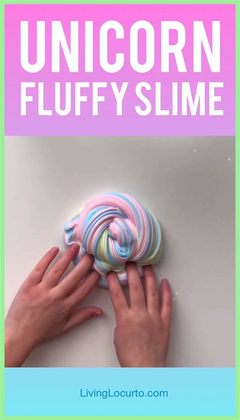 Rainbow Unicorn Fluffy Slime Kidscrafts Slime Craft Diy Crafts