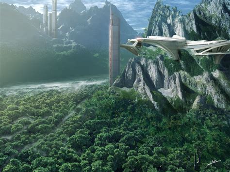 Sci Fi Landscape Fantasy Landscape Futuristic City