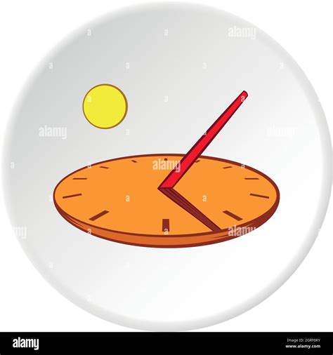 Sundial Icon Cartoon Style Stock Vector Image And Art Alamy