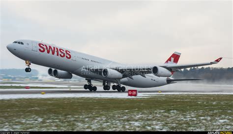 Hb Jmi Swiss Airbus A340 300 At Zurich Photo Id 1146620 Airplane