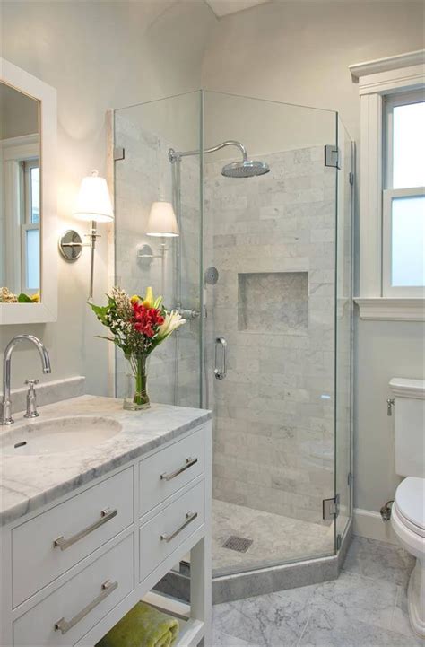 Mirrors play an important role in giving a small room a bigger feel. 25+ Beautiful Small Bathroom Ideas - DIY Design & Decor