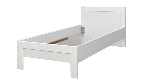 Bett kunstleder weiss lattenrost 140 x 200 cm metz. Bett SNOW Jugendzimmerbett Kinderzimmer weiß matt 90x200 cm