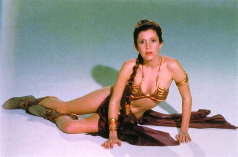 Star Wars Carrie Fisher Slave Leia Organa Wallpaper Princess Leia Organa Solo Skywalker Photo