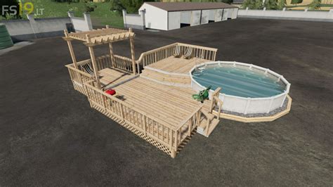 Garden Decking And Pool V 10 Fs19 Mods Farming Simulator 19 Mods