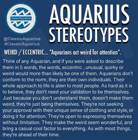 But, this duo can form an outstanding friendship which can blossom into a an aquarius and cancer relationship does hold some promise, but it is a bumpy ride. aquarius stereotypes | Aquarius qualities, Aquarius quotes ...