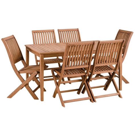 Flinders 1500 Table with 6 Folding Chairs Package | Outdoor furniture