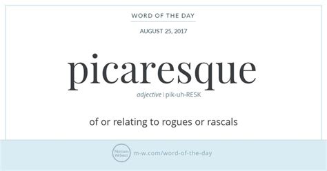 Word Of The Day Picaresque