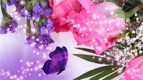 free download pink and purple flower backgrounds [1920x1080] for your desktop mobile and tablet