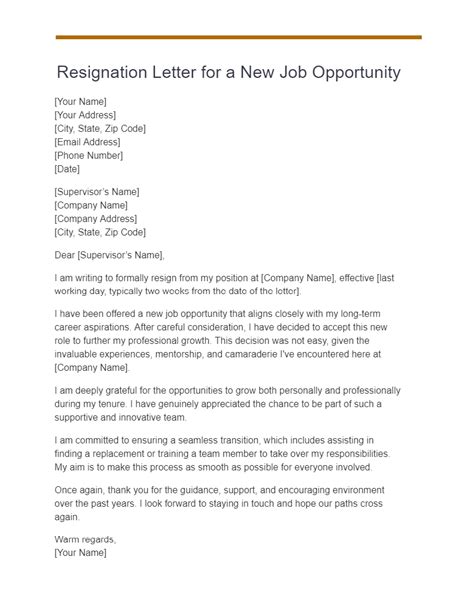 Resignation Letter For New Job Opportunity 21 Examples Pdf Tips