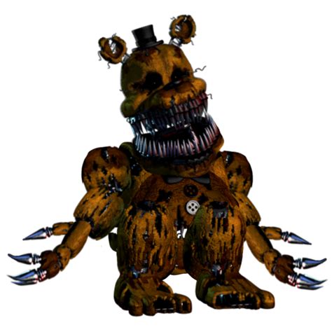 Nightmare Withered Golden Freddy