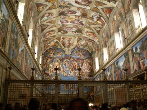 The sistine chapel is one of the most famous painted interior spaces in the world, and virtually all of t… 'Drunken tourist herds' destroying Sistine Chapel's ...