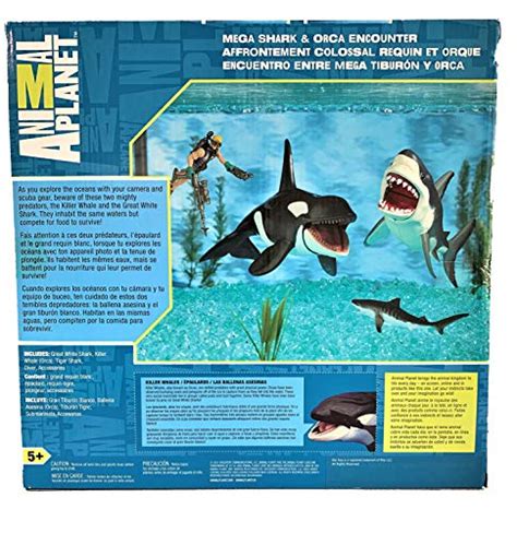 Great White Shark And Killer Whale Playset Animal Planet Buy Online