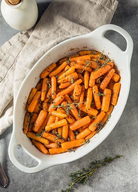 Maple Roasted Baby Carrots With Thyme Or Parsley The Vegan Atlas