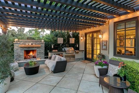 Outside Patio Backyard Covered Kitchen Ideas Outdoor Back Designs