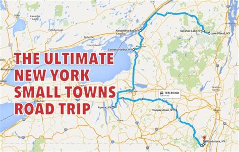 The Ultimate New York Small Towns Road Trip Is On This Map And Its