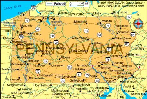 Map Of Pennsylvania And Surrounding States Oakland Zoning Map