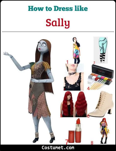 Sally Nightmare Before Christmas Costume For Cosplay And Halloween