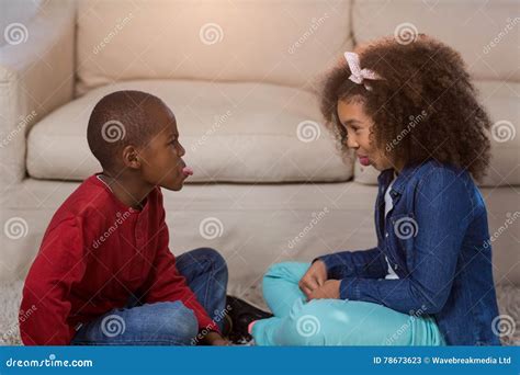 Children Teasing Each Other Stock Image Image Of Expression Black